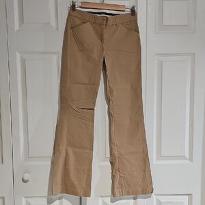 👖 Express Editor Tan Bootcut Dress Pants Career Work Trousers Size 0